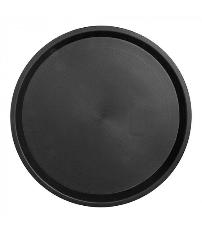 Dienblad zwart anti-slip thermoplastiek - Ø36,5