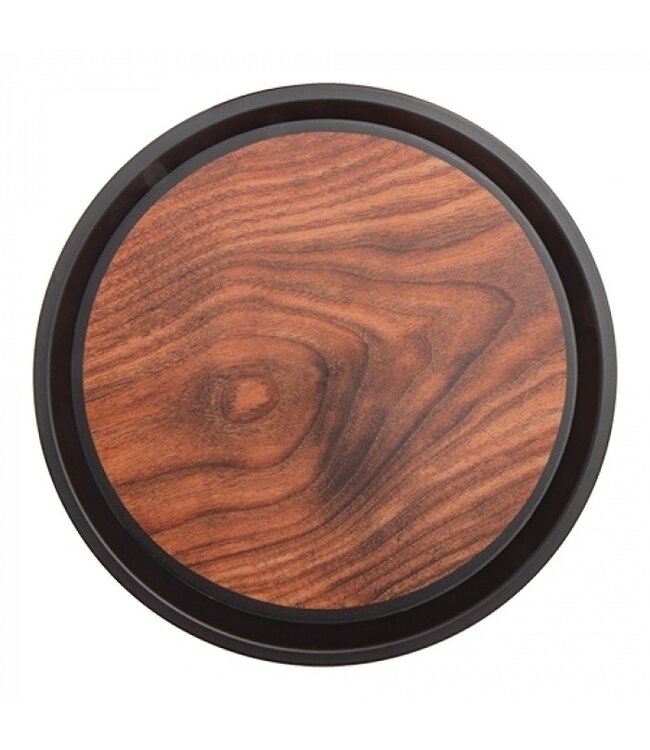 Dienblad hout-look anti-slip thermoplastiek - Ø41