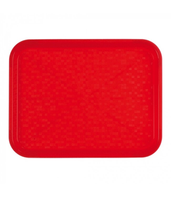 Dienblad poly - rood - 34,5x26,5cm