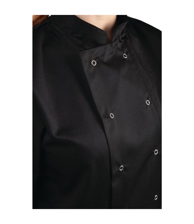 Horeca koksbuis - chef zwart - korte mouwen - XS-3XL