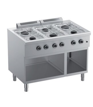 MBM Gasfornuis | staand model | 3x 3,5kW en 3x 6kW | (B)110x(D)71,8x(H)85cm