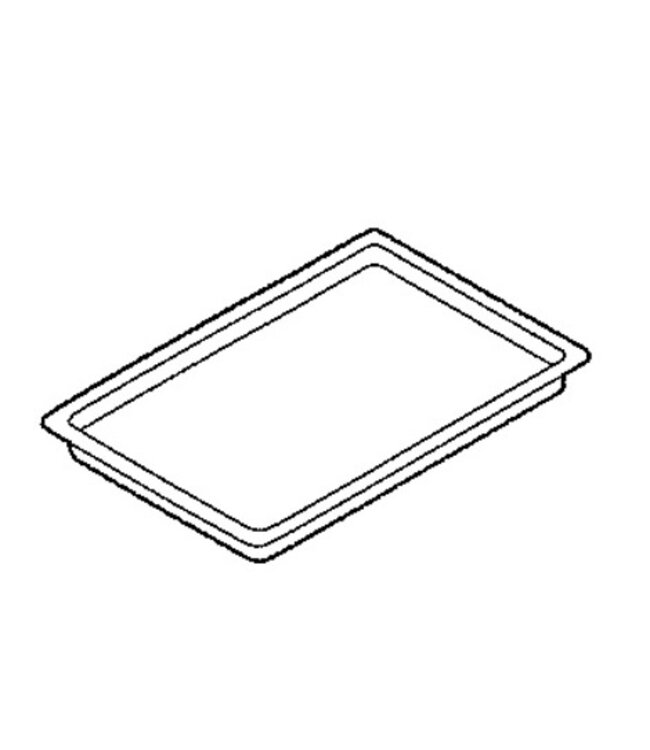 Bakplaat | RVS | gladde plaat | oven | (B)53x(D)32,5x(H)2cm