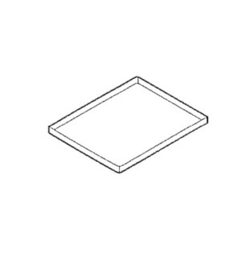 MBM Bakplaat | teflon-aluminium | gladde plaat | oven | (B)53x(D)32,5x(H)6,5cm