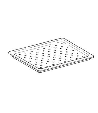 MBM Bakplaat | RVS | geperforeerde plaat | oven | (B)65x(D)53x(H)6,5cm