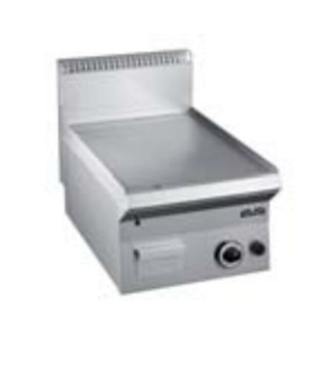 MBM Bakplaat | tafelmodel | gladde verchroomde plaat | 6kW | (B)40x(D)65x(H)27cm