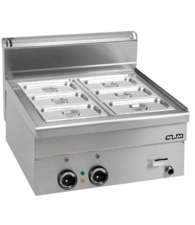 Elektrische bain-marie | tafelmodel | 1/1GN - 1/4GN - 1/4GN | (B)60x(D)60x(H)27cm