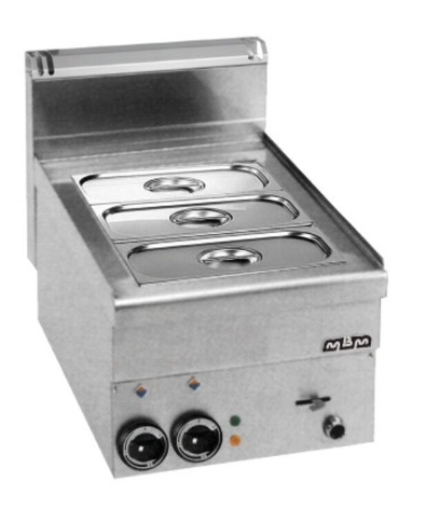 MBM Elektrische bain-marie | tafelmodel | 1/2GN en 1/3GN | (B)40x(D)60x(H)27cm