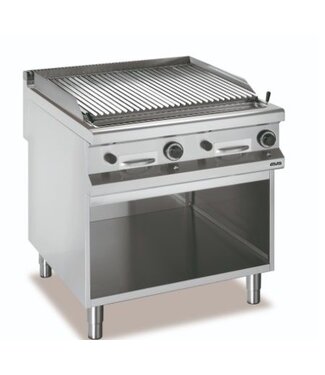 MBM Lavasteengrill | staand model | 2 branders 10kW | (B)80x(D)90x(H)85cm