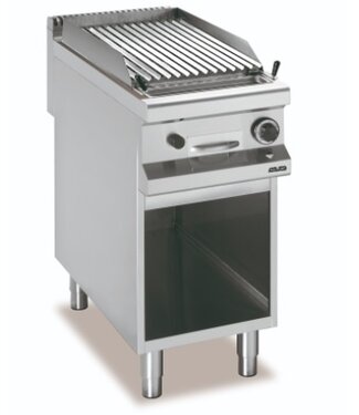 MBM Lavasteengrill | staand model | 1 brander 10kW | (B)40x(D)90x(H)85cm