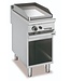 MBM Bakplaat | staand model | gladde verchroomde plaat | 1 brander 8kW | (B)40x(D)90x(H)85cm