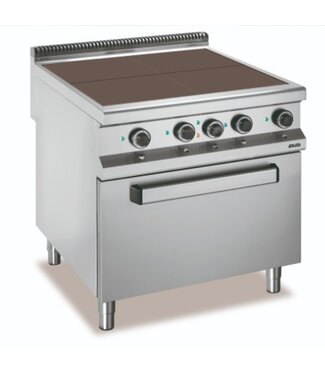 MBM Elektrisch fornuis | staand model | 4 kookplaten incl oven | 4x 2,5kW | (B)80x(D)90x(H)85cm