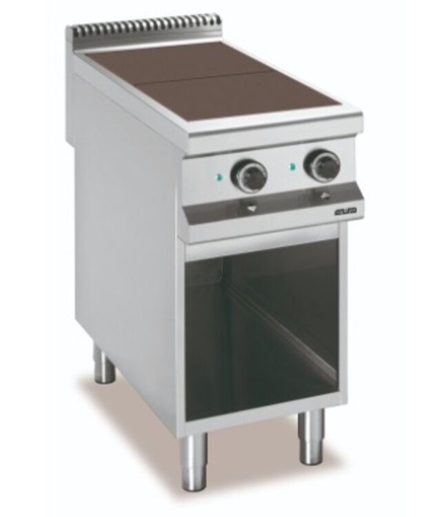 Elektrisch fornuis | staand model | 2 kookplaten | 2x 2,5kW | (B)40x(D)90x(H)85cm