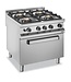 MBM Gasfornuis | staand model incl elektrische oven | 2x 7kW en 2x 11kW | (B)80x(D)90x(H)85cm