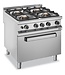 MBM Gasfornuis | staand model incl gas oven | 2x 7kW en 2x 11kW | (B)80x(D)90x(H)85cm