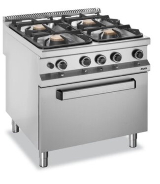 MBM Gasfornuis | staand model incl gas oven | 4x 5,5kW | (B)80x(D)90x(H)85cm