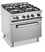 MBM Gasfornuis | staand model incl gas oven | 4x 5,5kW | (B)80x(D)90x(H)85cm