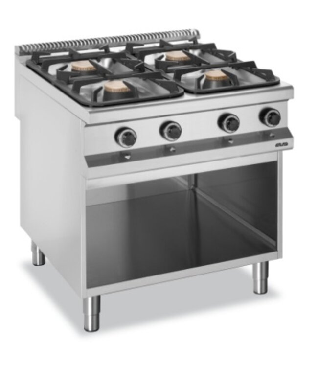 Gasfornuis | staand model | 4x 5,5kW | (B)80x(D)90x(H)85cm
