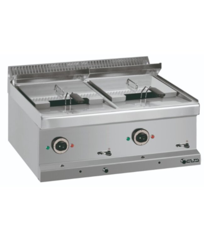 Friteuse | tafelmodel | elektrisch | 12+12 liter | 9+9kW | (B)70x(D)70x(H)25cm