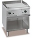 MBM Bakplaat | staand model | gladde verchroomde plaat | 2 branders 5,5kW | (B)70x(D)70x(H)85cm