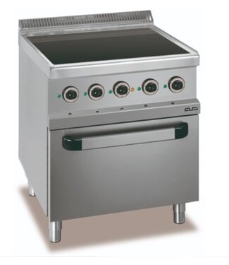 MBM Keramisch fornuis | staand model incl oven | 4 kookzones | 1,8kW en 2,5kW | (B)70x(D)70x(H)85cm