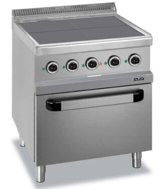 MBM Elektrisch fornuis | staand model incl oven | 4 kookplaten | 4x 2,5kW| (B)70x(D)70x(H)85cm