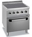 MBM Elektrisch fornuis | staand model incl oven | 4 kookplaten | 4x 2,5kW| (B)70x(D)70x(H)85cm