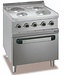 MBM Elektrisch fornuis | staand model incl oven | 4 kookplaten | 2x 1,5kW en 2x 2,6kW| (B)70x(D)70x(H)85cm