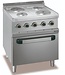 MBM Elektrisch fornuis | staand model incl oven | 4 kookplaten | 2x 1,5kW en 2x 2,6kW| (B)70x(D)70x(H)85cm