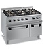 MBM Gasfornuis | staand model | 6 branders 7kW | incl elektrische oven | (B)110x(D)70x(H)85cm