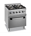 MBM Gasfornuis | staand model | 4 branders 5,5kW | incl gas oven | (B)70x(D)70x(H)85cm