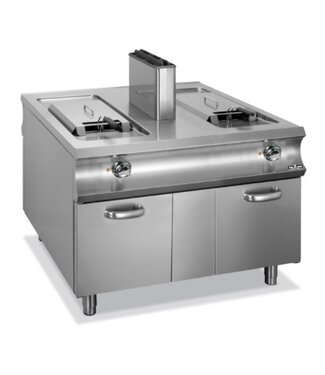 MBM Friteuse | staand model | gas |18+18 liter | 15,2+15,2kW | (B)112,5x(D)110x(H)85cm