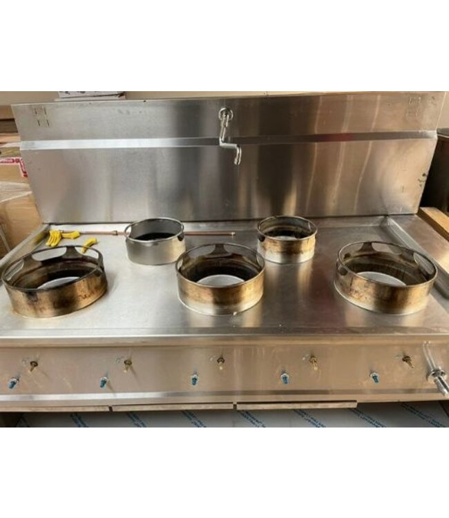 Occasion: Woktafel - driehoek - 5 branders