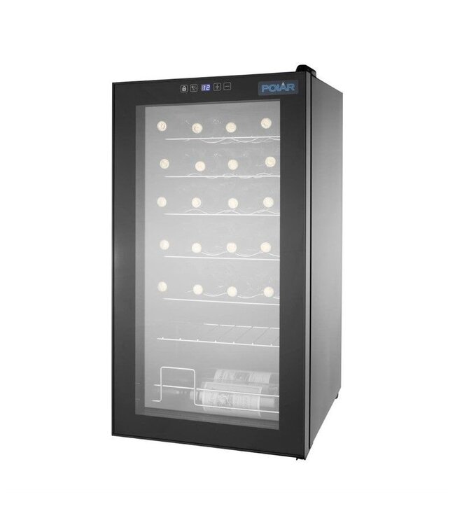 Wijnkoeling budget | +5 tot +18 graden | 28 flessen | (H)84x(B)43x(D)45cm