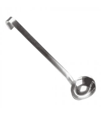 Sauslepel rvs met haak | 22cm lang | 6cm lepelschep