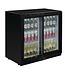 Bar dubbel display koeling | schuifdeur | zwart | 198L | (H)85x(B)90x(D)52