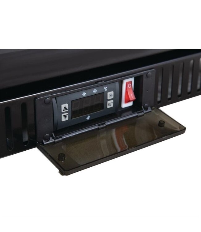 Bar display koeling | klapdeur | zwart | 128L | (H)85x(B)60x(D)52
