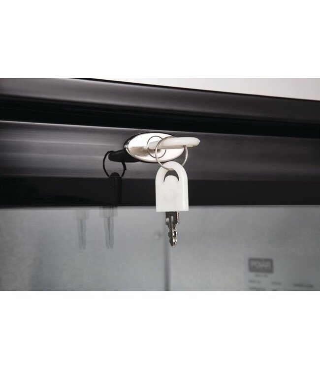 Bar display koeling | klapdeur | zwart | 128L | (H)85x(B)60x(D)52
