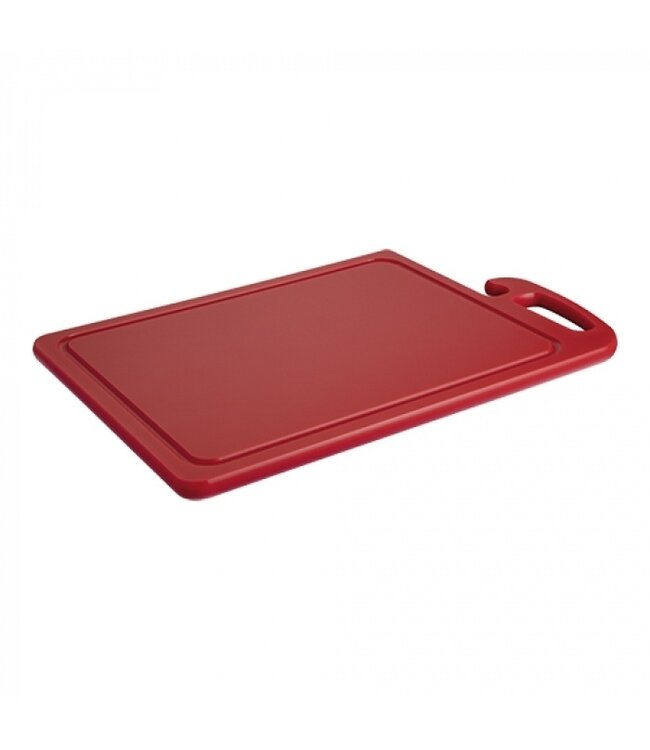 Snijblad met greep - rood 45x30cm
