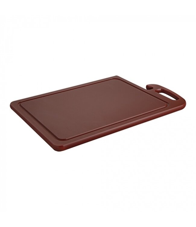 Snijblad met greep - bruin 45x30cm