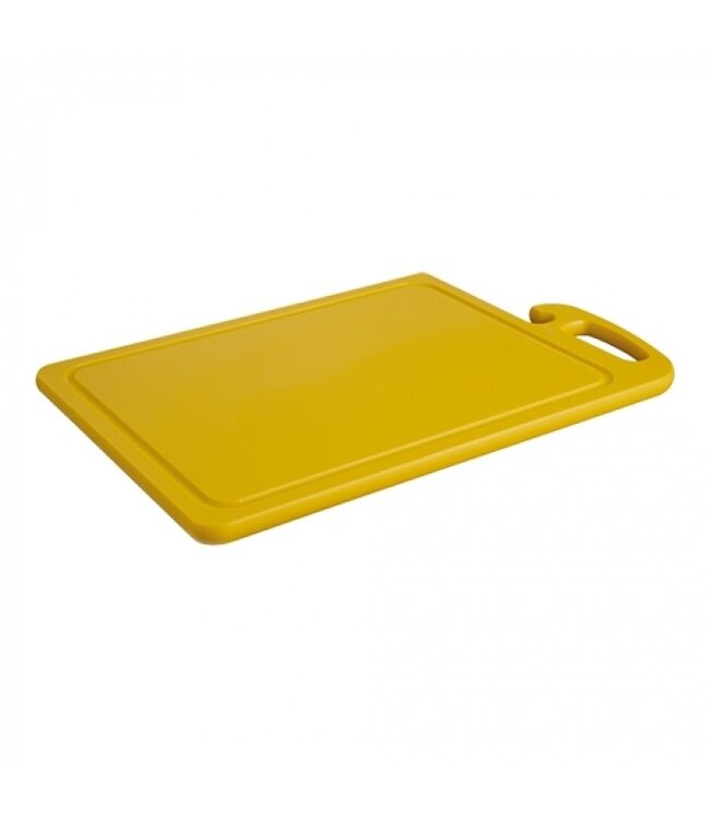 Snijblad met greep - geel 45x30cm