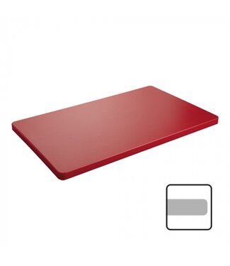 CaterChef Snijblad Chef - glad rood - 40x25x2cm