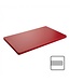 CaterChef Snijblad Chef - glad rood - 40x25x2cm