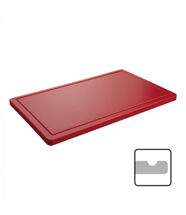 Snijblad Chef - geul rood - 50x30x4cm