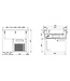 Geventileerde inbouw koeling | 4x 1/1GN | (H)67,7x(B)144x(D)72 | 115mm diep