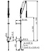 Voorspoeldouche TC | tafelmodel | enkelgats | 3/8" aansluiting | 1-hendel