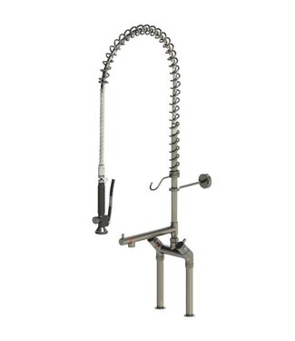 Echtermann Voorspoeldouche Classic | tafelmodel | dubbelgats 150mm | 1/2" aansluiting | tussenkraan