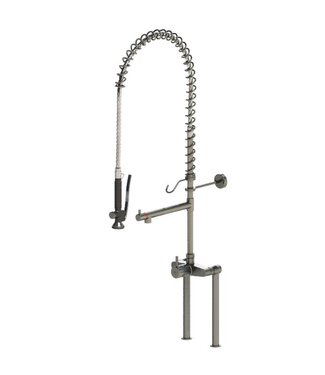 Echtermann Voorspoeldouche Classic Clean| tafelmodel | dubbelgats 150mm | 1/2" aansluiting | 1-hendel | tussenkraan hoog