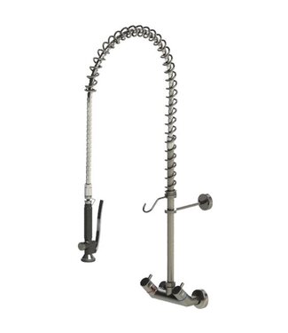 Echtermann Voorspoeldouche Classic Clean | wandmodel | dubbelgats 150mm | 1/2" aansluiting | draaiknop