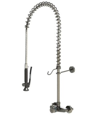 Echtermann Voorspoeldouche Classic Clean | wandmodel | dubbelgats 150mm | 1/2" aansluiting | 1-hendel