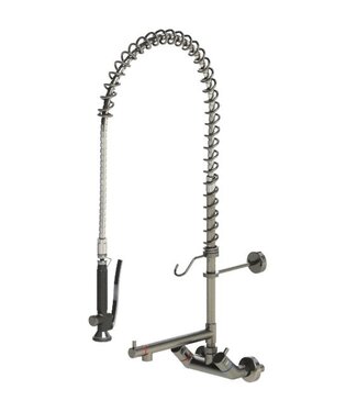Echtermann Voorspoeldouche Classic Clean | wandmodel | dubbelgats 150mm | 1/2" aansluiting | keramische tussenkraan hoog